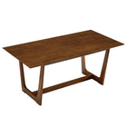 Modway - Solara Rectangle de 71 po Bois Table à manger, Noyer-Design inspiré du milieu du siècle