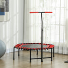 Soozier - Trampoline de rebond 45 po pour adulte, rouge-La hauteur de la barre de maintien s’ajuste à 46,1 po, 49,2 po, 52 po (117 cm, 125 cm, 132 cm) 