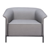 Zuo - Burry Fauteuil d’appoint - Gris ardoise-Polyester doux et chaleureux