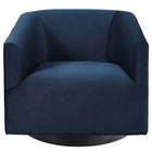 Modway - Twist Salon Accent Performance Velvet Chaise pivotante - Bleu Minuit-Rembourrage en mousse dense