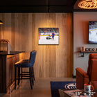 Connor McDavid 16x20 sur toile Oilers vs Bruins - Toile encadree - 20" x 16"-Dimensions finales: 20x16