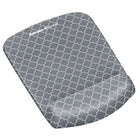 PlushTouchâ„¢ Tapis de souris/repose-poignet, treillis gris-Le matériau doux et perméable à l'air résiste à l'usure