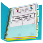 C-Line - Diviseurs d'index 5-Tab avec multi-poches, assortiment de couleurs vives, 8-1/2 po x 11 po, 3 ensembles-Les onglets d'index écrits vous permettent de catégoriser instantanément votre classeur et d'étiqueter chaque section pour la rendre facile à référencer