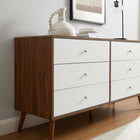 Modway - Transmit 60 po Commode, Blanc noyer-Stratifié lisse à grain de bois