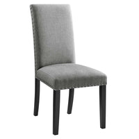 Modway - Parcel Restauration Tissu rembourré Fauteuil d’appoint - Gris clair-Chaise d’accent moderne