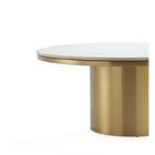 Manhattan Comfort - Table basse Glenn moderne et glamour 80 cm (31,49 po) - Or-Design élégant et raffiné pour sublimer votre environnement de vie