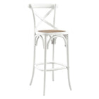 Modway - Gear Tabouret de bar - Blanc-Tabouret de bar de ferme moderne