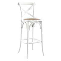 Modway - Gear Tabouret de bar - Blanc-Tabouret de bar de ferme moderne