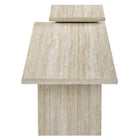 Modway - Render Nidification Tables basses Ensemble de 2 - Travertin-Table basse rectangulaire