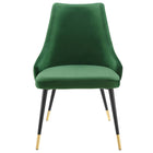 Modway - Adorn Performance Velvet Fauteuil d’appoint de salle à manger Ensemble de 2 - Émeraude-Livré entièrement assemblé