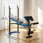 Soozier - Banc De Musculation Réglable Avec Support Pour Haltères Et Développeur De Jambes Pour L’Haltérophilie Et L’Entraînement De Force-Supports de barre réglables pour répondre à différents besoins  