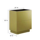Modway - Quantum 30" Armoire de toilette de salle de bain (lavabo non inclus) - Or-Tiroir à glissement complet