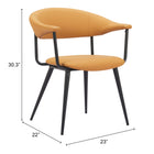 Zuo - Sima Chaise de salle à manger - Brun-6