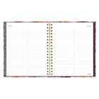 Blueline - Agenda Mensuel - 9 1/4 po H x 7 1/4 po l - Motif Floral - Anglais-Section mots de passe