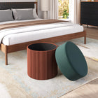 Zuo - Boto Pouf de rangement - Vert-Dimensions: 19,5 po L x 19,5 po L x 18,3 po H