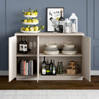 Hudson&Canal - Table de buffet Alston 48" L - Aulne blanc-Nettoyer avec un chiffon doux et sec, sans produits chimiques agressifs ni produits de nettoyage abrasifs