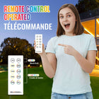 Bell+Howell - Corde lumineuse solaire USB de 50 pieds à changement de couleur avec télécommande-Les guirlandes lumineuses Bionic sont livrées avec une télécommande pratique et facile à utiliser afin que vous puissiez contrôler votre éclairage extérieur/intérieur depuis le confort de votre chambre la nuit. La télécommande a une interface conviviale avec 10 boutons