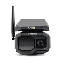 Vosker - Caméra de sécurité cellulaire extérieure 4G-LTE à énergie solaire VKX-ACCÈS VIDÉO À LA DEMANDE : Demandez des clips vidéo de 15 secondes depuis l'application instantanément. Pas de diffusion en direct ; regardez ce qui compte, quand vous le souhaitez.