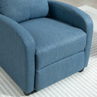 HOMCOM - Fauteuil inclinable push back avec siège rembourré pour home cinéma - bleu-Le fauteuil inclinable possède une base robuste et solide pour une durabilité accrue 