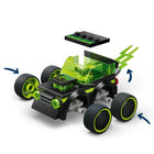 LEGO - City Brick Rides Véhicules – La voiture de course de jeux vidéo-Voiture de jeux vidéo amusante avec un habitacle pour le pilote, des touches néon et un pot d’échappement en flammes