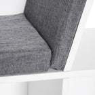 HOMCOM - Bibliothèque à 6 compartiments avec coussin de siège - gris-Panneau de particules pour la durabilité et la robustesse pendant des années d'utilisation 