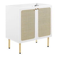 Modway - Chaucer 30" Armoire de toilette de salle de bain (lavabo non inclus) - Blanc-MDF et panneau de particules