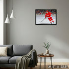 Alex DeBrincat Detroit Red Wings - Toile encadree - 31" x 22"-Prêt à accrocher - livré entièrement assemblé