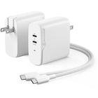 ALOGIC - Chargeur Rapid Power 68 W 2 ports USB-C PD GaN - blanc-Technologie au nitrure de gallium (GaN)