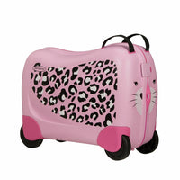 Samsonite - Valise Dream Rider Ride-On - Léopard-Les sangles croisées élastiques aident à sécuriser le contenu