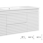 Modway - Render Fixation murale de 48" Vanette de salle de bain - Blanc blanc-Conception murale