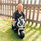 Aosom - Moto pour enfants, moto électrique 6v pour tout-petits avec phare - noir-Conception trois roues très stable et anti-basculement 