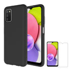 AXS - PROTech etui anti-choc & Protecteur d'ecran ARMORGlass pour Samsung Galaxy A03s - Noir-Resistant aux chutes jusqu'a 10 pieds