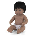 Miniland - Poupée bébé de 15 pouces garçon hispanique-Pour les enfants de 10 mois et plus