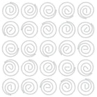 JAM Paper - Trombones circulaires - trombones ronds - blancs - paquet de 50-Ces trombones colourés sont parfaits pour organiser les papiers à la maison, à l'école ou au bureau