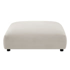 Modway - Solace Modulaire Tissu rembourré Ottoman - Sel-Glissières de plancher non fabriquées
