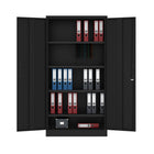 Ceha Canada - Armoire de rangement BDM 180 avec poignée fixe - Noir-CAPACITÉ DE CHARGE ÉLEVÉE : Bénéficie d'une capacité de charge totale de 600 lb, idéale pour les articles et équipements robustes