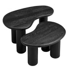 Modway - Hackney Bois de manguier Ensemble de table basse pour nidification - Noir-8