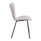Zuo - Thibideaux Chaise de salle à manger - Gris pâle - Ensemble de 2-Garantie limitée de 3 ans