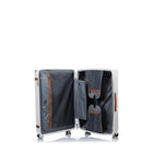 Champs - Ensemble de 3 valises extensibles de la "Vintage III" - Ivoire-Extension sur les 3 capacités sur les 3 valises