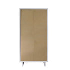 Manhattan Comfort - Granville commode moderne haute étroite et standard - blanc - ensemble de 2-Assemblage à domicile requis Tout le matériel inclus