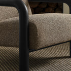 Modway - Sereno Boucle Chaise d’accent - Terre Noire-Rembourrage en treillis
