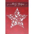 Mill Brook Studio - Cartes de souhaits Noël / Enveloppes - 5-3/8 po x 7-3/4 po - Étoile de Noël - Paquet de 18-Cartes de souhaits qualité boutique