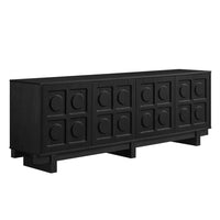 Modway - Knox 71 pouces Meuble TV, Noir-Assemblée requise