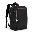 Swissdigital Design - Katy Rose Sac à dos - Noir-PORT DE CHARGEMENT USB INTÉGRÉ : Équipé d'un port de chargement USB, offrant un accès rapide pour charger vos appareils électroniques tels que les smartphones, tablettes, Kindle et tous les autres appareils USB en déplacement tout en les utilisant en même temps. Une batterie externe n'est pas incluse. Une batterie externe spéciale n'est pas nécessaire. Brevet américain n° : US 10 574 071 B2, US 10 931 137 B2, US 10 931 138 B2 et US 11 601 009 B2.