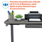 Motionwise - Bureau de la série M2 48 po de largeur, Motionwise - Bureau électrique assis-debout avec double moteurs et tiroir coulissant - Gris Rustique-Capacité de charge robuste : Construit avec une structure en acier enduit de poudre, ce bureau peut supporter jusqu’à 225 lb, ce qui convient parfaitement aux moniteurs, imprimantes, et autres essentiels de bureau.