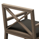 Modway - Northlake Terrasse extérieure Teck Fauteuil à manger, Gris silex-8