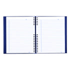 Blueline - Livre de notes NotePro à couverture rigide - 10,75 po L x 8,5 po H - Bleu indigo - 300 pages-Onglets autocollants