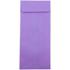 JAM Paper Enveloppes à ouv. au sommet papier recyclé couleur vive, ferm. gommée, 4 3/4 x 11 po, violet, 100/paquet-Violet
