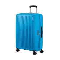 American Tourister - 27 po Rejoy Spinner Grand - bleu azur-Fabriqué à 100 % en polypropylène, offrant une durabilité extrême avec une texture qui réduit la visibilité des égratignures