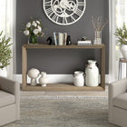 Hudson&Canal - Console Osmond 55" L - Chêne gris vieilli-Caractéristiques assemblage facile